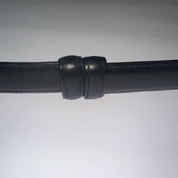 Aimee Lynn Belt Women 1X/2X Black Leather Croc Print & Silver Hook Hardware - Picture 7 of 8